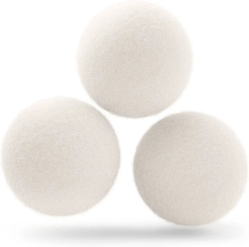 Premium Wool Dryer Balls – 3 or 6-Pack Reusable, Chemical-Free Laundry Solution