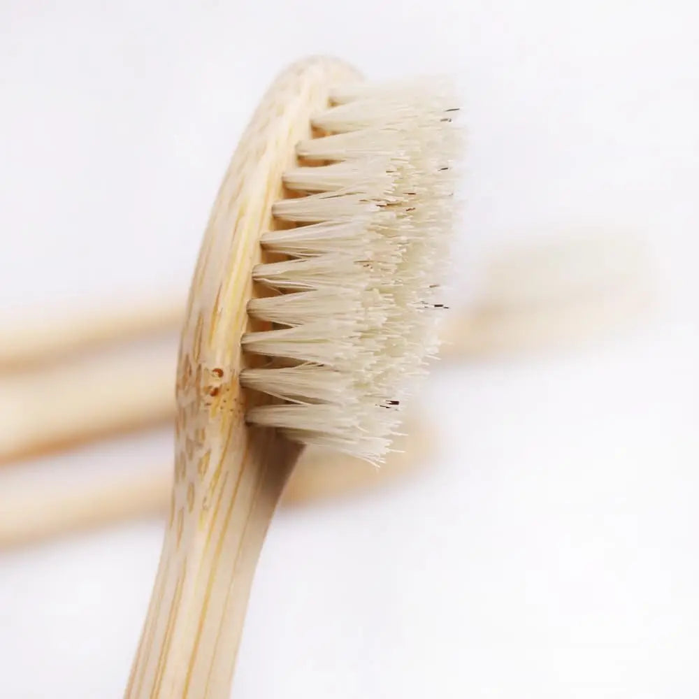 Natural Bamboo Toothbrushes – 5-Pack Biodegradable Boar Bristle Eco Oral Care