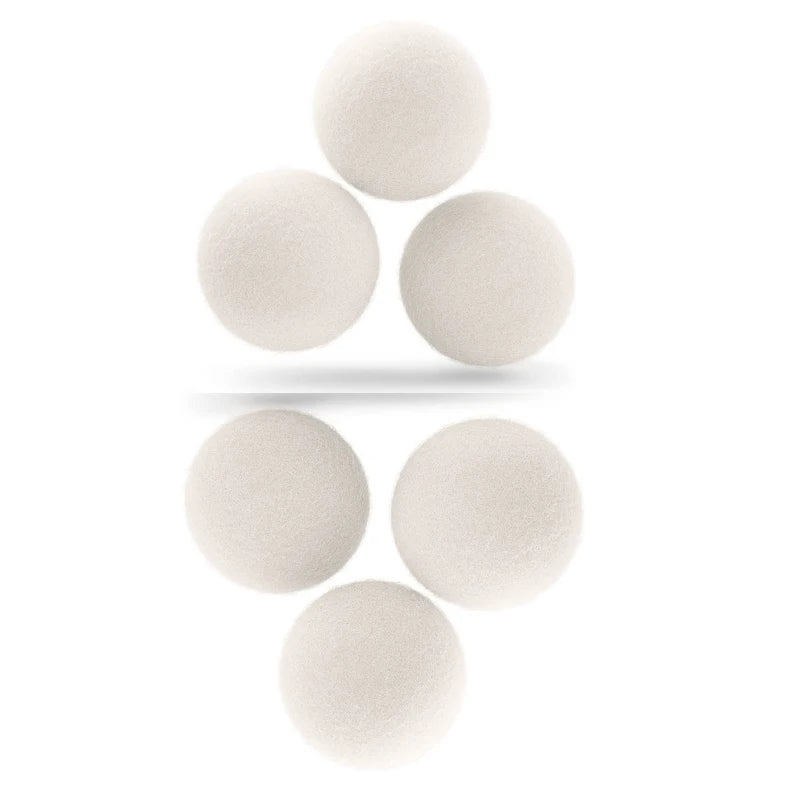 Premium Wool Dryer Balls – 3 or 6-Pack Reusable, Chemical-Free Laundry Solution
